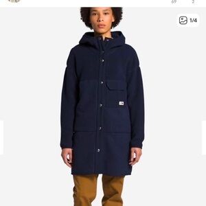 North Face Cragmont parka length fleece, XS